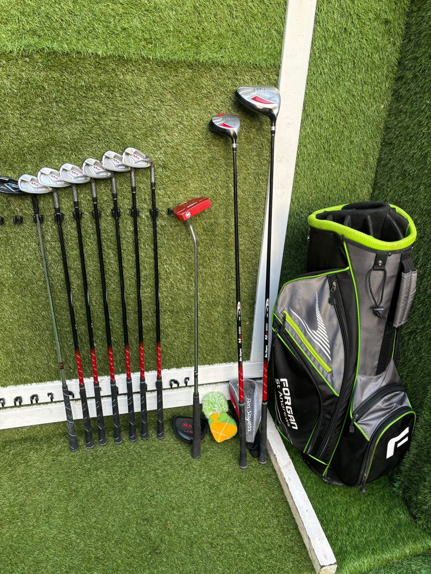 Ben Sayers M9 Full Graphite Golf Set + Forgan Bag + Matching Trolley