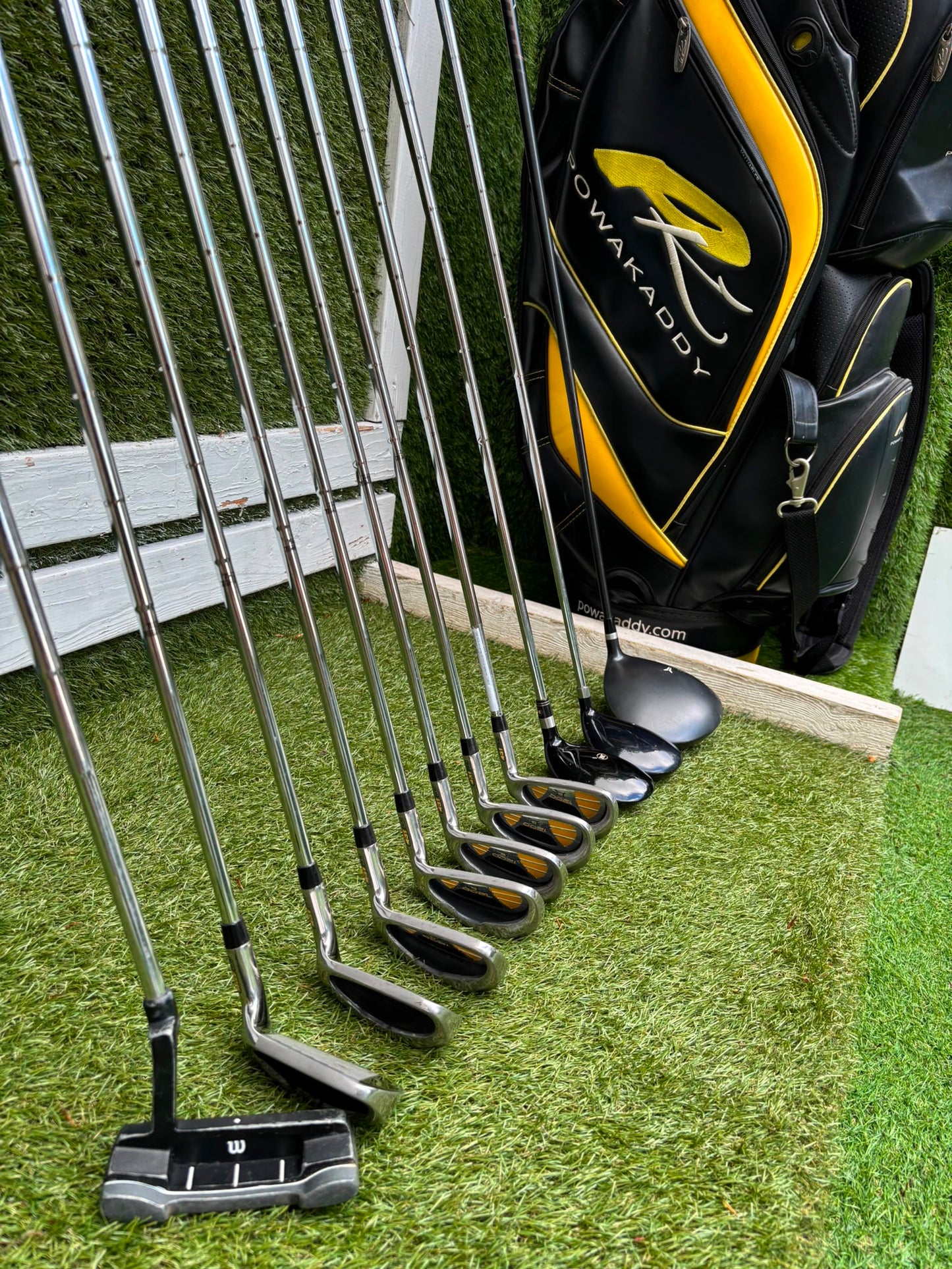 Wilson 1200 CG Golf Set with X31 Driver, RAM Hybrid & Powakaddy Cart Bag