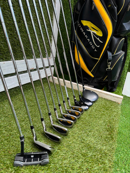 Wilson 1200 CG Golf Set with X31 Driver, RAM Hybrid & Powakaddy Cart Bag