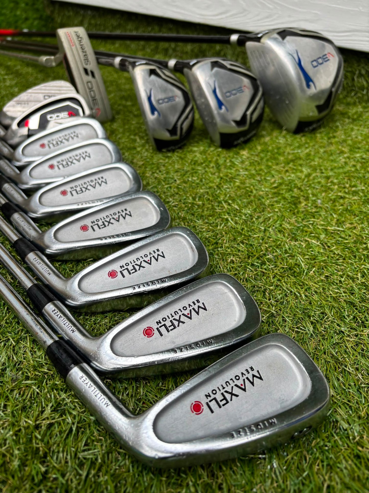 Maxfli Revolution Irons & Slazenger V300 Complete Golf Set