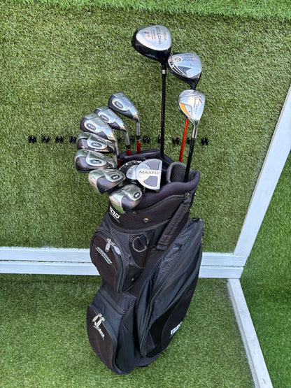 Hippo XXL Iron Set + TaylorMade r7 Rescue Hybrid + Integra Driver + Izzo Stand Bag