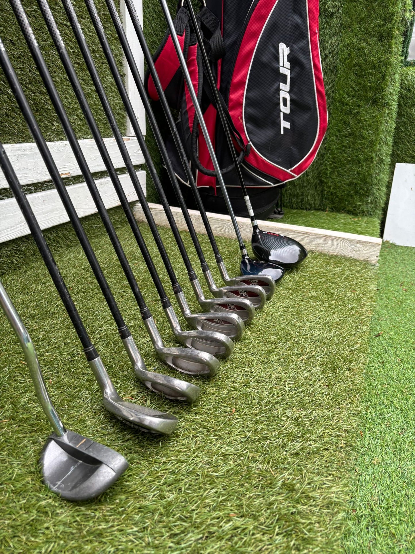 RAM X Concept Graphite Irons, Cobra SS 5 Wood & Dunlop Stand Bag Golf Set