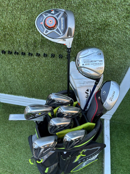TaylorMade M2 6–SW Irons, R1 Driver, Cobra 3 Wood, Rescue Hybrid, PING Putter & TaylorMade Bag