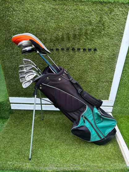 Titleist DCI Irons, Titleist DCI Sand Wedge, Confidence Woods & Inesis Stand Bag