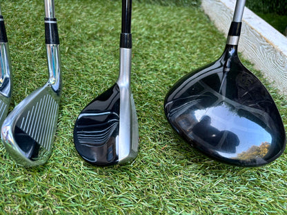 MacGregor V-Foil M565 Irons, Ping Driver, Ping Hybrid, TaylorMade Putter & Premium OUUL Camouflage Stand Bag