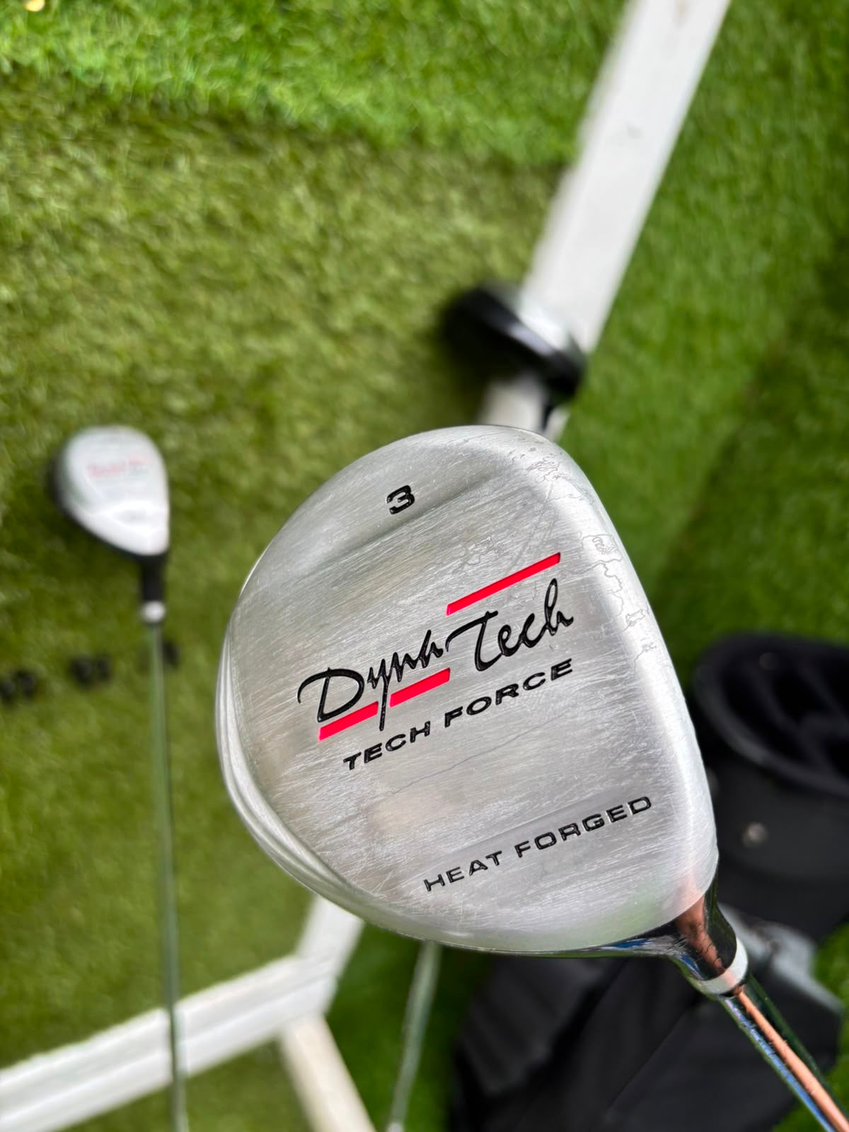 Unused and Boxed Dyna-Tech “Tech Force” Full Golf Set (5–SW) + Driver, 3 Wood, Hybrid + Bag