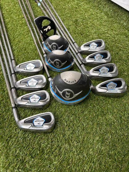 Dunlop MPX Golf Set with Matching MX II Woods, Confidence HC7 Putter & Dunlop Stand Bag