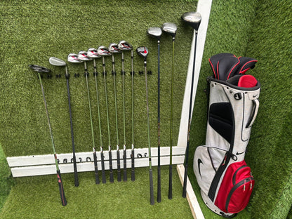TaylorMade AeroBurner Irons + Cobra Woods + Nike Stand Bag