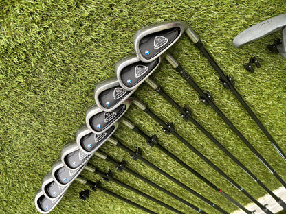 John Letters Trilogy T5 Graphite Iron Set + Woods & Motocaddy Bag