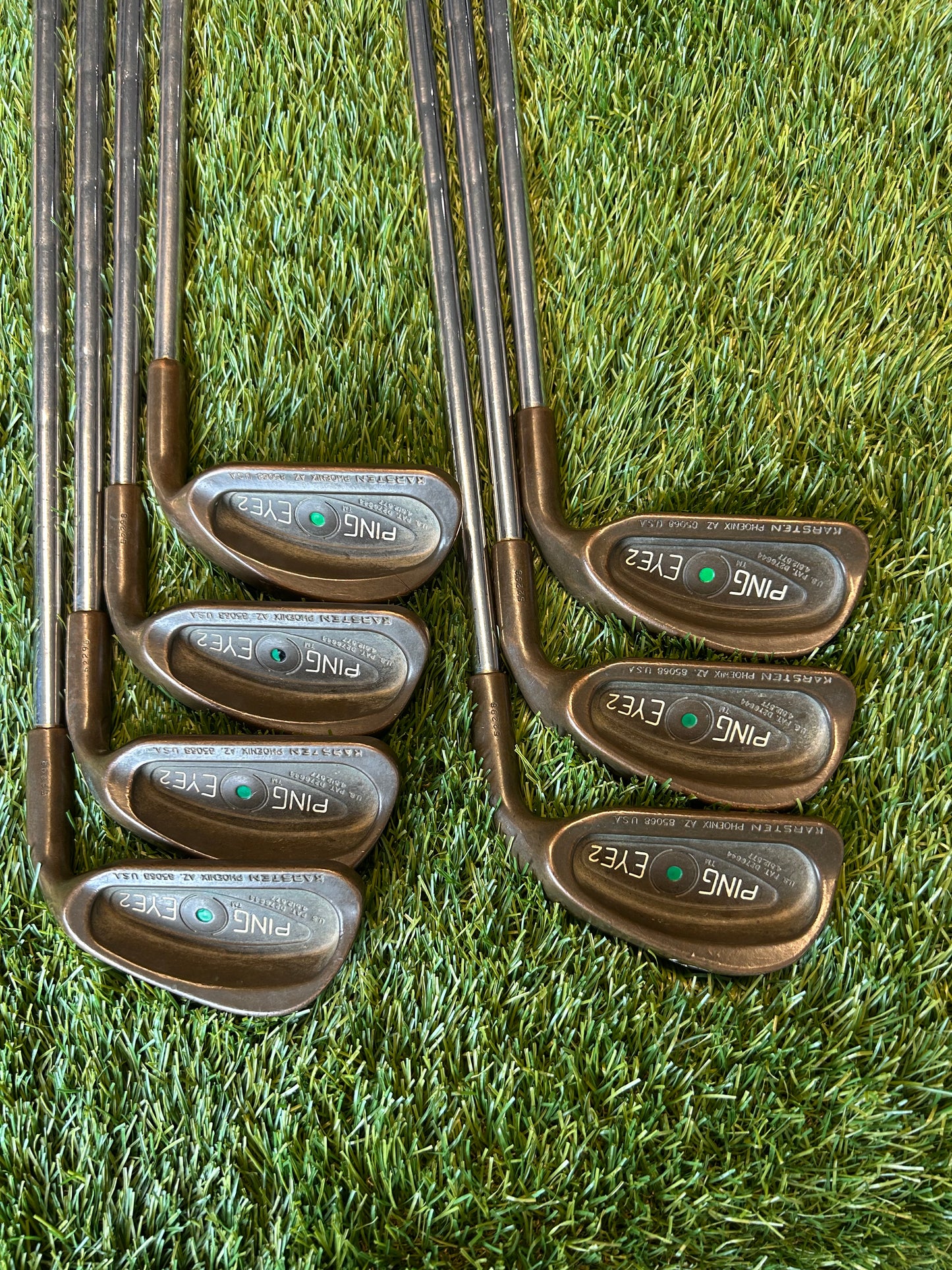Ping Eye 2 Iron set 5-PW&SW Green Dot Steel Regular Flex New Nexgen Grips - RH