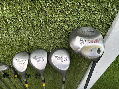 Wilson Berg HT Ladies Golf Set with Callaway Big Bertha War Bird Driver & Cart Bag
