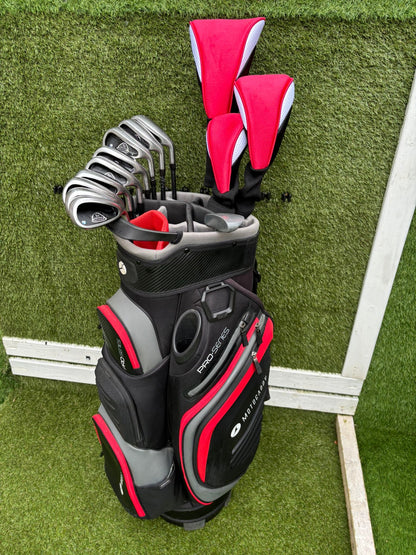 John Letters Trilogy T5 Graphite Iron Set + Woods & Motocaddy Bag