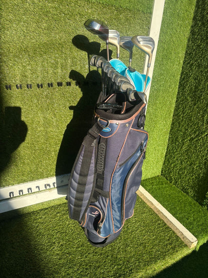 Ladies-Friendly Full Golf Set | Yonex Driver + Fazer Woods + Fazer HOT-1 Irons + Wilson Bag (13 Clubs)