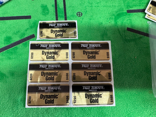 S400/S200 Dynamic Gold Labels x7 per order