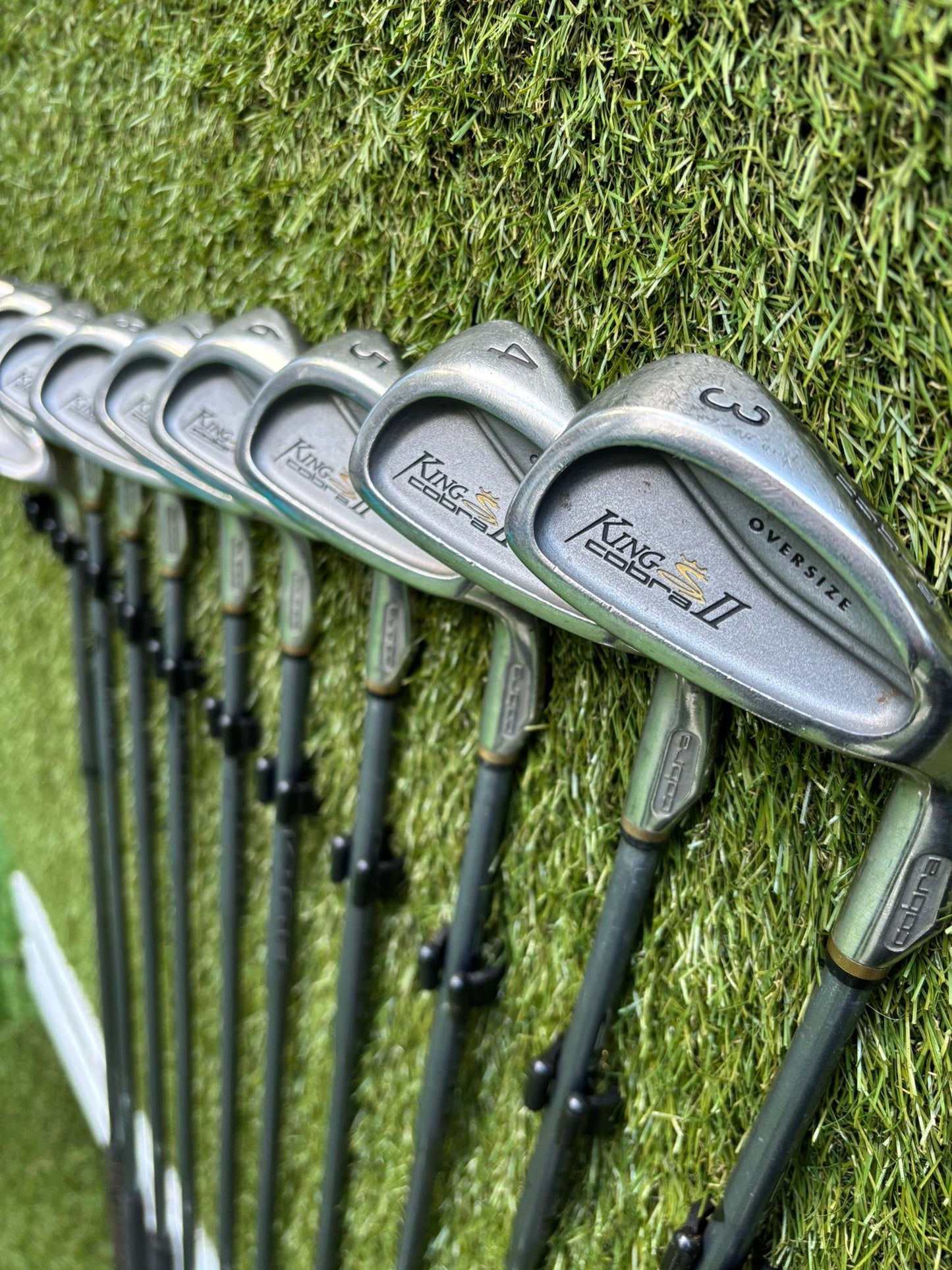 King Cobra II Oversize Irons (3–SW) + Cobra Woods + Ping Anser Putter + Nike Golf Bag Free P&P
