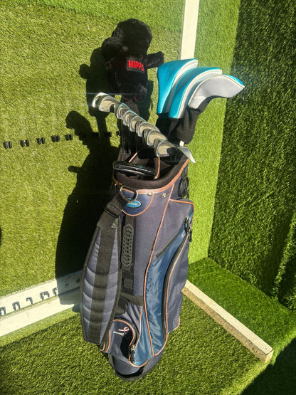 Ladies-Friendly Full Golf Set | Yonex Driver + Fazer Woods + Fazer HOT-1 Irons + Wilson Bag (13 Clubs)