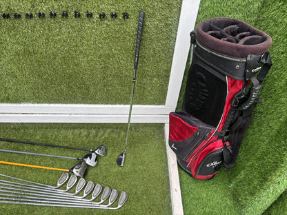 Golf Set – EEE 3ZZZ Irons + Callaway ERC Driver + Hybrid + 5 Wood + Callaway Stand Bag