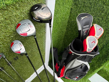 Jaxx RX II Complete Golf Set – Slazenger Panther Ti Driver, Woods, Wedge, Putter & Stand Bag