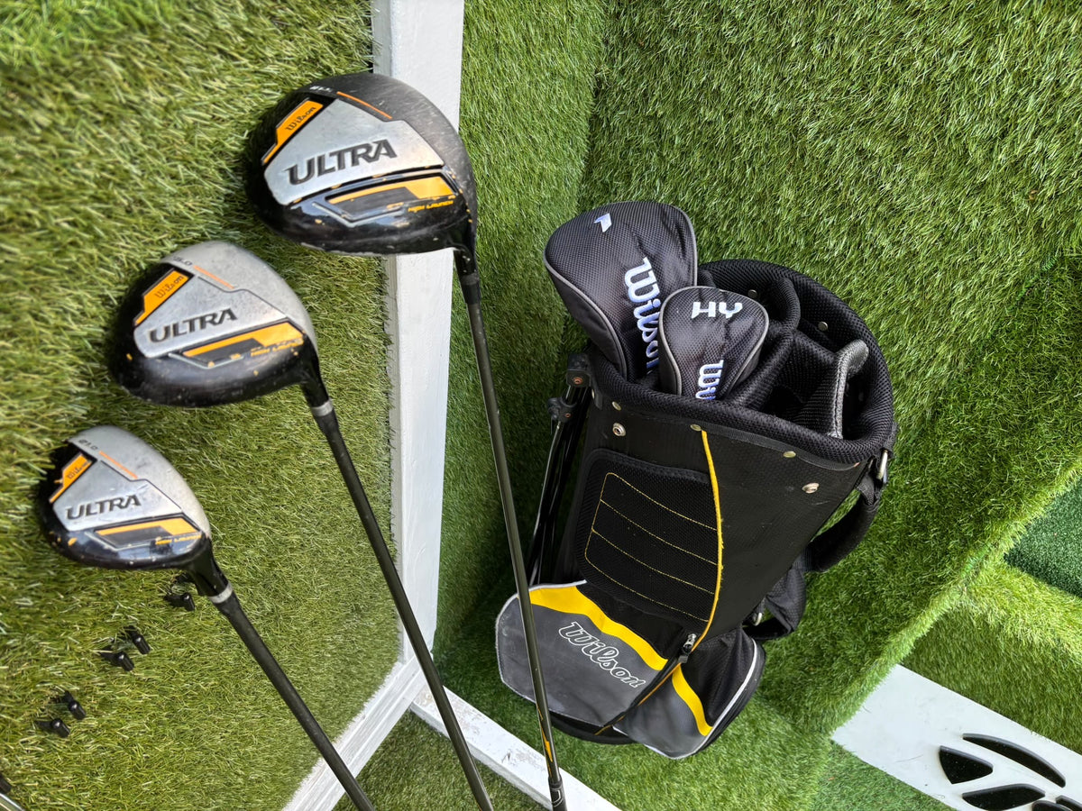 Wilson Ultra High Launch Complete Golf Set – 5–SW Irons, Matching Woods, Putter & Wilson Stand Bag