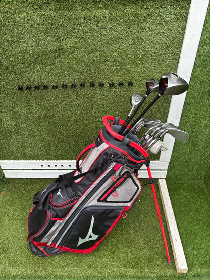 Wilson Deep Red Woods + Ram Concept Irons Set + Mizuno Stand Bag - Free P&P