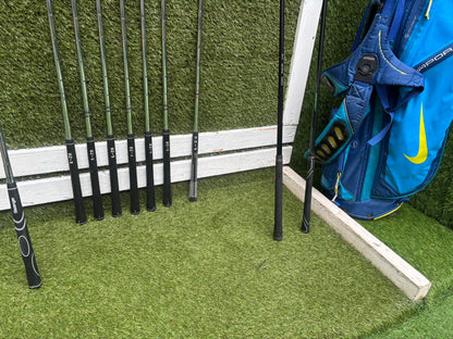 PING Eye2 Red Dot Irons, PING Zing 1 Iron, Wilson Driver, MaxFli 3 Wood & Nike Vapor X Stand Bag