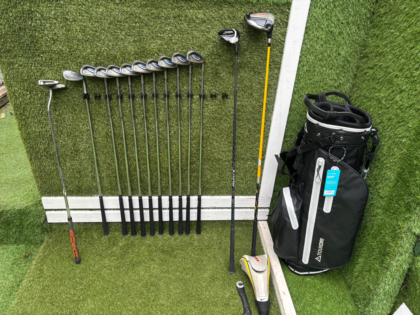 PING G5 Irons, Callaway XR 5 Wood, Nike SQ Dymo Driver, Vokey Wedge & Brand New Waterproof Stand Bag Golf Set