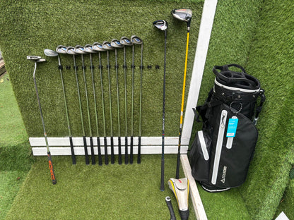PING G5 Irons, Callaway XR 5 Wood, Nike SQ Dymo Driver, Vokey Wedge & Brand New Waterproof Stand Bag Golf Set