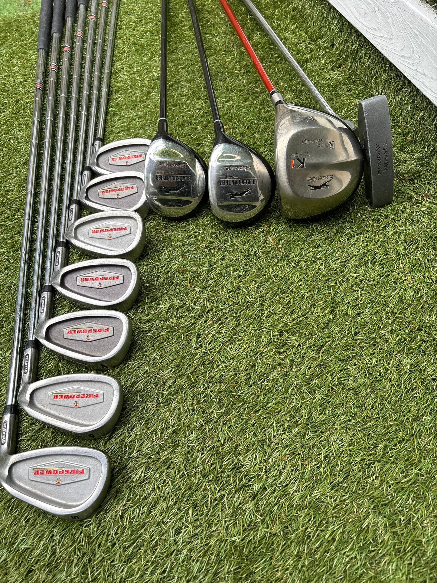 Fazer FirePower Irons 5-SW + Slazenger Woods + Waterproof Stand Bag