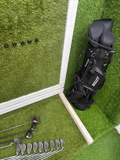 Ladies / Teenager Golf Set – Yonex V-Mass Woods, Fazer Flowline HOT-1 Irons & Bullet Stand Bag