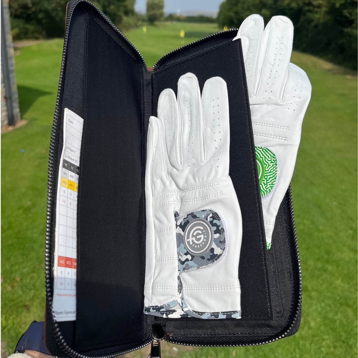 Leather Golf Glove Holder