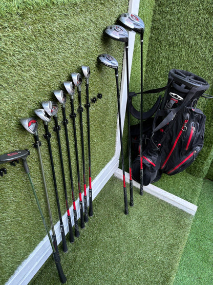 🔥 Wilson 1200 Plus Irons (5–SW) + Driver / 3 Wood / Hybrid + Cleveland Wedge + Waterproof Sun Mountain Bag