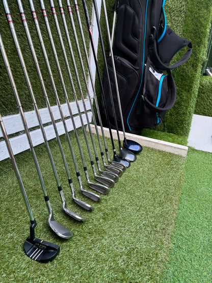 Wilson Matrix Irons 3-SW, Callaway Great Big Bertha Driver, Hybrid & Brand New Stand Bag