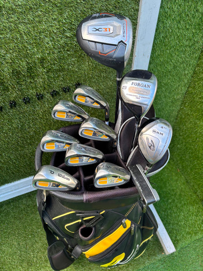 Wilson 1200 CG Golf Set with X31 Driver, RAM Hybrid & Powakaddy Cart Bag