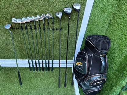 Walter Hagen Haig-Ultra 3–PW Golf Set – Hippo Driver, Wilson & Ben Sayers Woods, Wilson Putter & PowaKaddy Bag