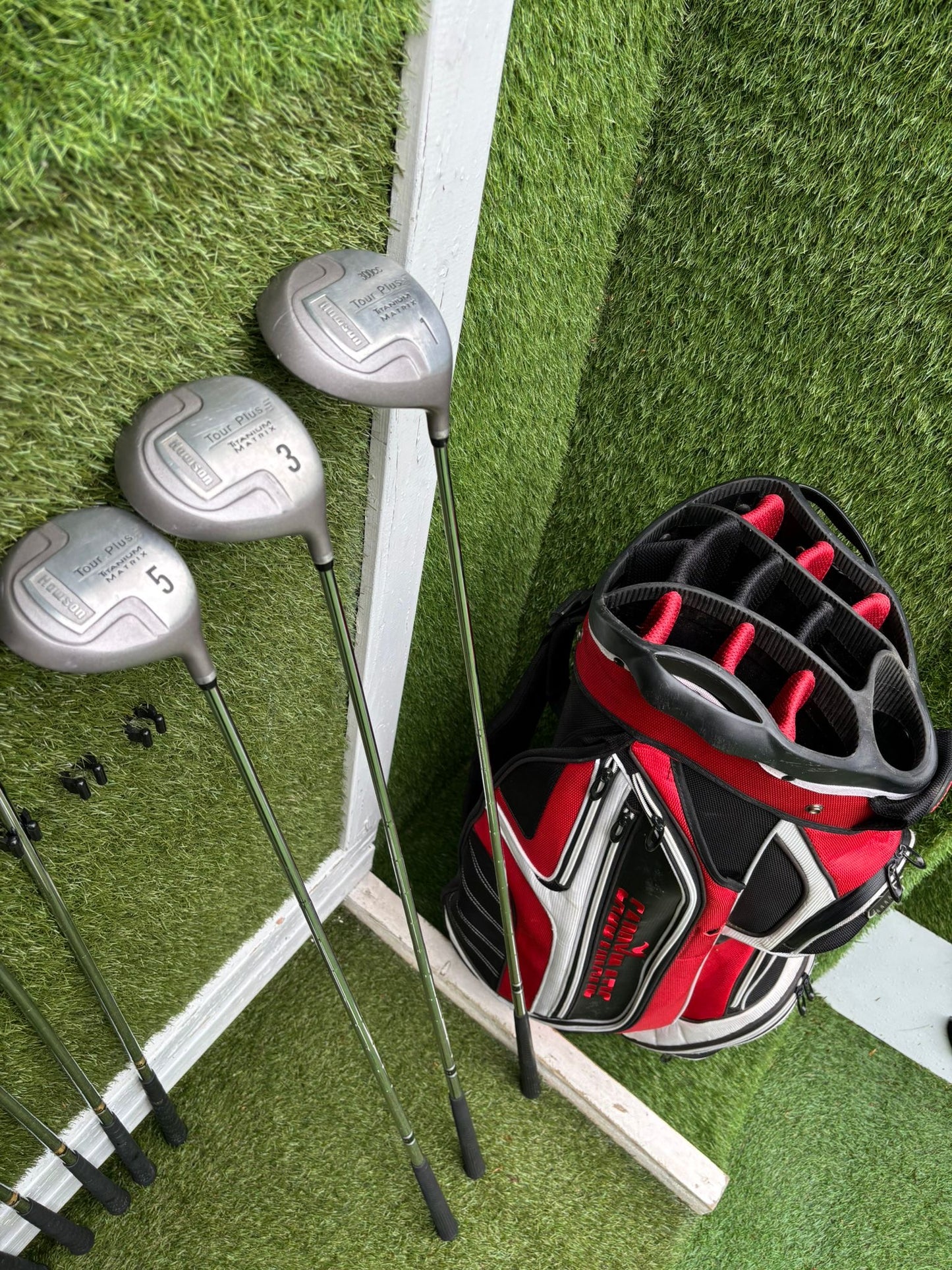 Maxfli VHL Irons 3-SW + Howson Woods + Cart Bag Golf Set