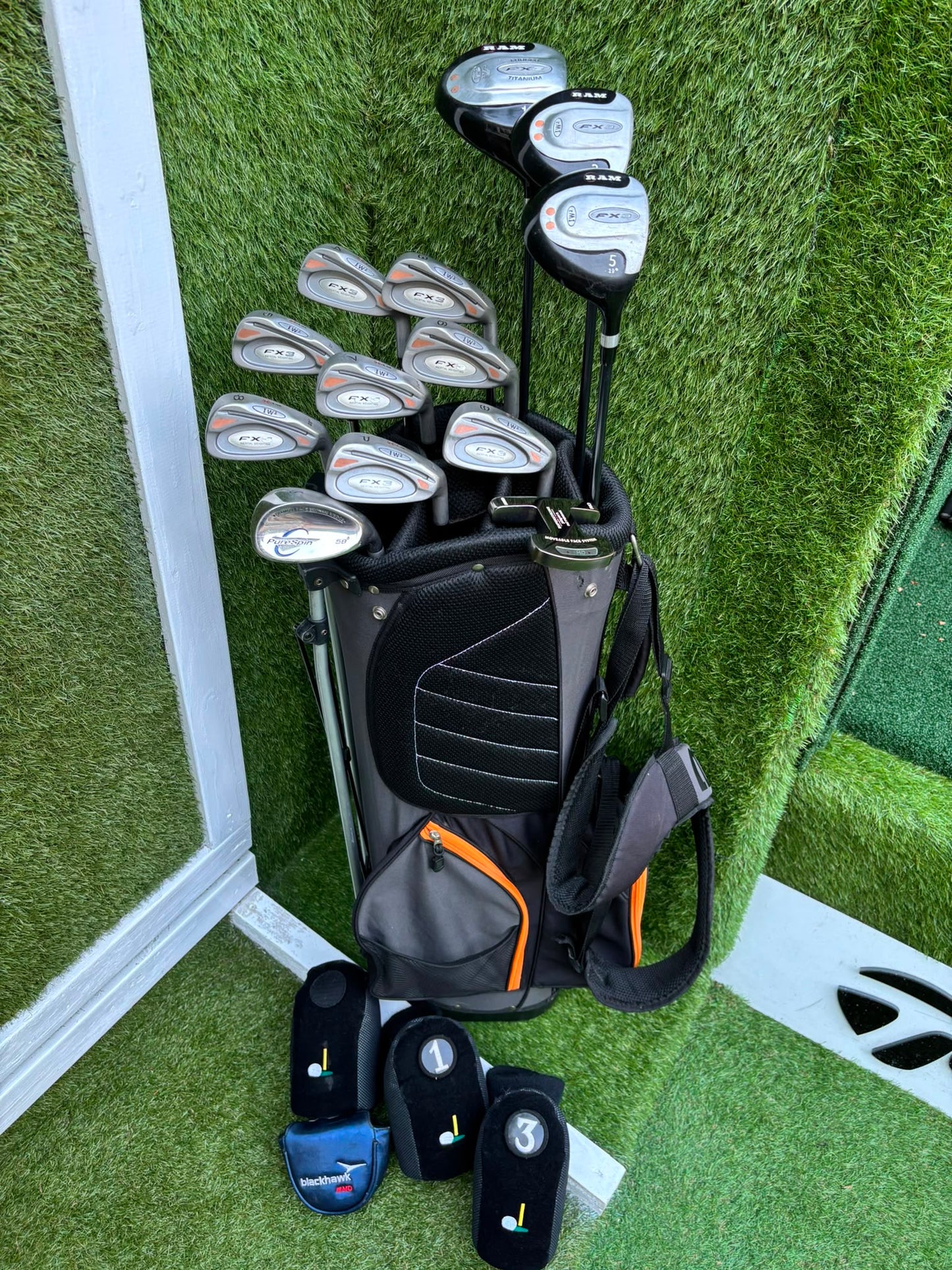 RAM FX3 Complete Golf Package  MD Players Putter & Wilson Stand Bag