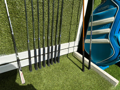 Callaway X-20 Irons (4–SW) + Titleist 917 D2 Driver & Adidas Adizero Bag