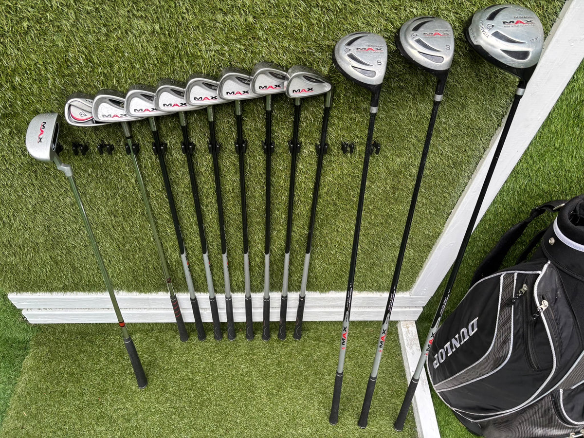 Dunlop MAX Complete Golf Set – 420cc Titanium Driver, Matching Irons & Dunlop Bag