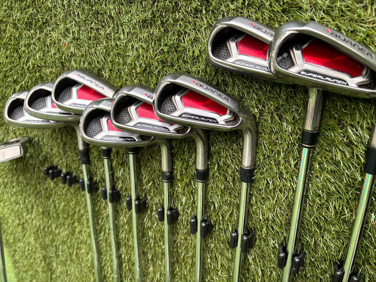 Callaway GBB Epic Adjustable Driver + TaylorMade Burner Irons (4–SW) + Ping i15 Hybrid + r7 Draw 5 Wood + Odyssey Marxman Putter