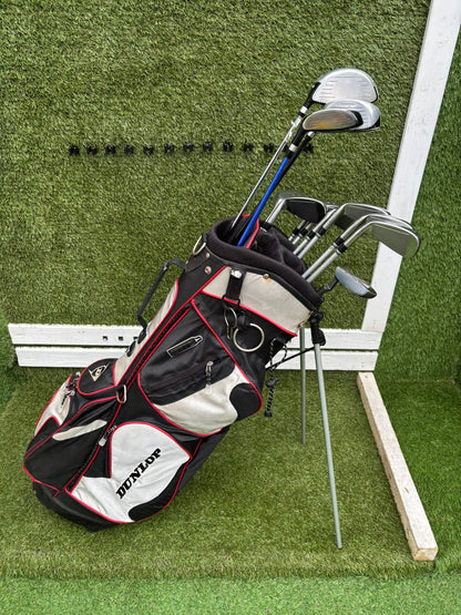 Slazenger Big Ezee Iron-Wood Golf Set V300 Driver Hybrid Stand Bag Free P&P