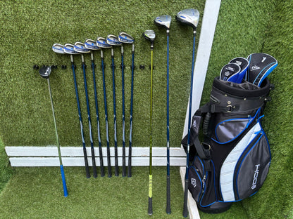 Dunlop DDH SB-21 Golf Set with Benross Hybrid & Stand Bag - Free DPD Delivery