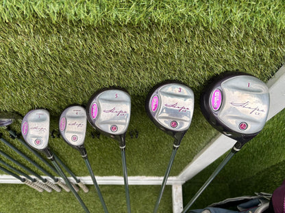 Wilson Hope LX Ladies Complete Golf Set – Matching Woods, Hybrids, 6–SW Irons, Putter & Wilson Bag