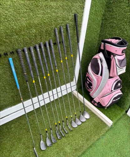 Wilson Berg HT Ladies Golf Set with Callaway Big Bertha War Bird Driver & Cart Bag Free P&P