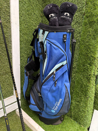 Nicklaus Linear Dynamics Golf Set with Snake Eyes Maraging Steel Driver, Matching Woods & Stand Bag