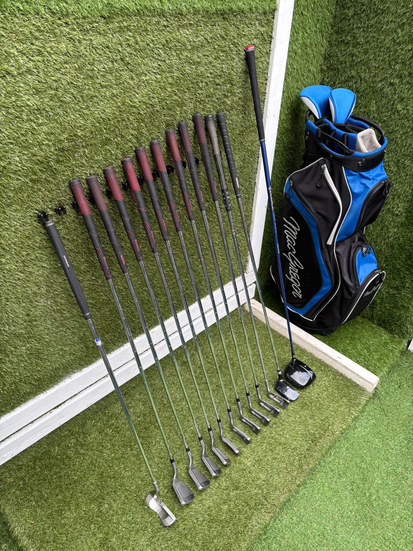 Z-Model II 3-SW Irons, Ping Zing 2 Red Dot 2 Iron, Driver, Hybrid & MacGregor Bag