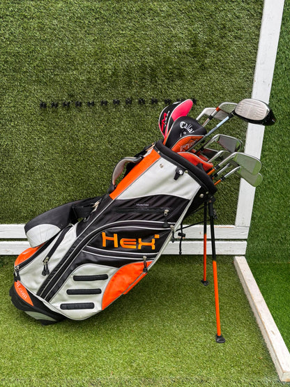 Hippo XXL Golf Set with Callaway FT-i Draw Driver, TaylorMade Rescue & Hex Stand Bag