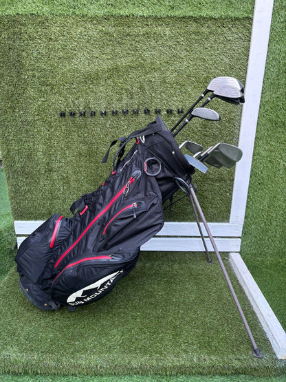 🔥 Wilson 1200 Plus Irons (5–SW) + Driver / 3 Wood / Hybrid + Cleveland Wedge + Waterproof Sun Mountain Bag