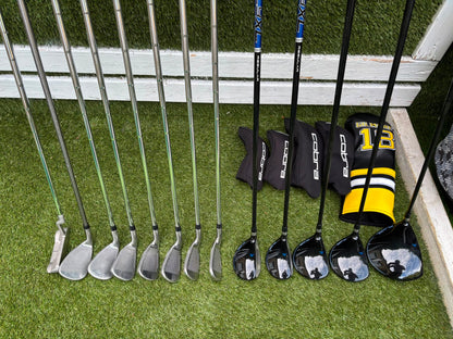 Cobra FLY-XL Complete Golf Set, Matching Woods, Hybrids, Irons & Cobra Ultralight Pro Stand Bag