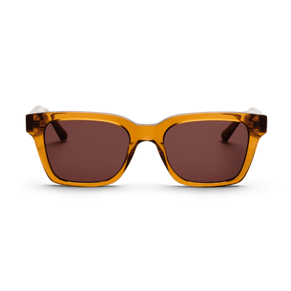 DEAN Rectangular Brown Coffee Sunglasses by Messy Weekend