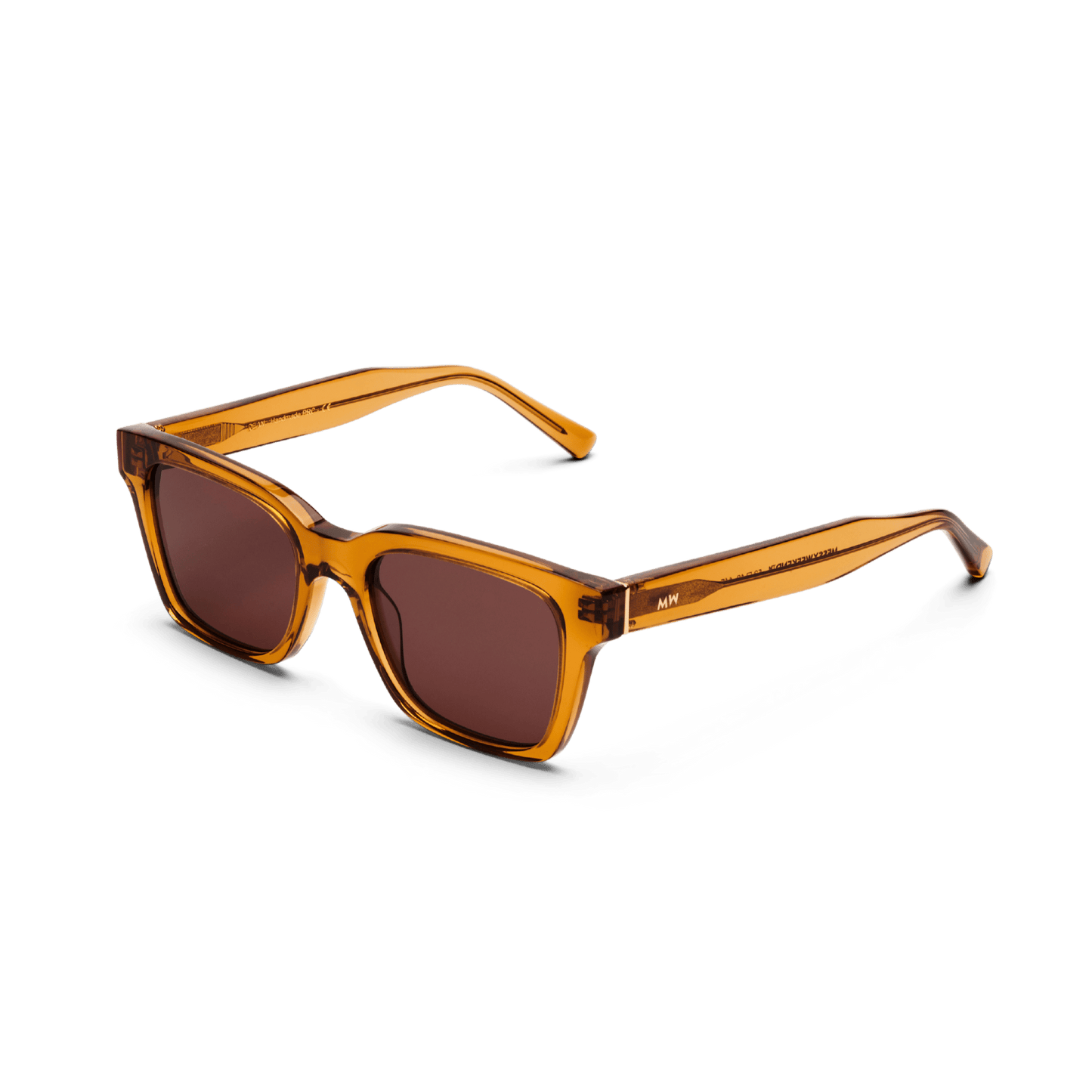 DEAN Rectangular Brown Coffee Sunglasses by Messy Weekend